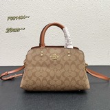 coach 新款戴妃包。三隔層拼色 經典款式 新設計新配色   尺寸底長26/