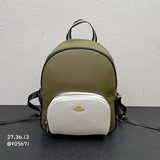 court系列奧萊款中號女士pvc配皮雙肩背包出貨 黃金 尺寸 上身大小很合适