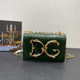 頂級原單Dolce & Gabbana杜嘉班納 進口牛皮鳄魚紋 斜挎包采用進口原
