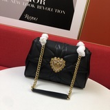 【Dolce & Gabbana 杜嘉班納】原單 進口牛皮斜挎包 系列绗縫斜挎包