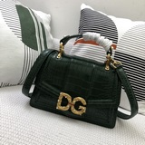 【Dolce & Gabbana 杜嘉班納】頂級原單 進口牛皮  彰顯在紅色卷軸
