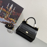 【 Dolce & Gabbana 杜嘉班納】進口牛皮+鳄魚紋每一次展現總有發
