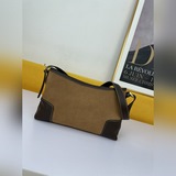 羅意威複古中古包頭層牛皮 [色][色]Vintage Loewe腋下單肩斜挎包[