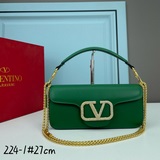 大號 VALENTINO MINI LOCò仿水晶裝飾手袋-VLogo Sig