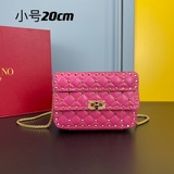 小號【羊皮】rockstud spike 小號鍊式手袋 采用金屬感柔軟納帕羔羊皮