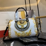 【Versace】範思哲經典波士頓枕頭包，簡潔的外觀超大的容量  原版布十進口漆