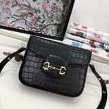 鳄魚紋GU&C1 1955 horsebit bag 複古馬街扣手袋，谷馳複古回