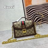 Gucci最新Ophidia系列迷你手提斜挎包到貨~。材質采用專櫃質感PVC料配