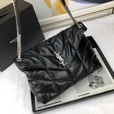 頂級原單 大號35cm_LOULOU UFFER 绗縫小羊皮包，100%小羊皮制