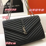 山羊紋 金扣銀扣，原版五金，saint lauren，monogramme 經典