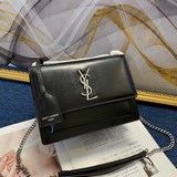 【高品質】牙簽紋【y@l】聖@蘭 saint lauent 鍊條風琴包，容祖兒同