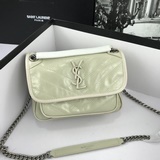 原單品質小號 saint   laurent到貨！标志正面翻蓋包，配有真皮包裹的