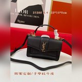 saint laurent 款號：2120獨家定制 采用進口手掌紋牛皮+鳄魚紋制