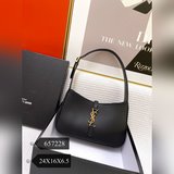（老花）腋下包【配盒子】saint laurent （le 5 a 7）光滑牛皮