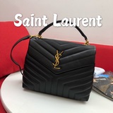 saint laurent     專櫃最新款采用進口頂級牛皮，搭配原版古銀五金