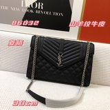 山羊紋 金扣銀扣，原版五金，saint lauren，monogramme 經典