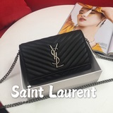 小斜包包 saint laurent&sl專櫃最新版. 歐洲進口皮原廠牛皮手工繡
