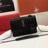 平紋 saint laure..王子文鄭秀文同款日落包頂級進口牛皮鳄魚紋高級定制