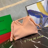 大號  【原版皮高品質】bv 新款編織三角形手提包 the triangle