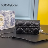 本季新款 Dior Caro 鍊條手袋以實用設計彰顯 Dior 高訂精神。采用白