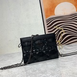 Diorcaropouch火爆新款鍊條包精緻小巧，原版五金，進口牛皮  新款迪奧