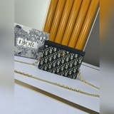 Dior[哇][哇]迪奧火爆新款鍊條包精緻小巧，原版五金，進口牛皮新款迪奧Di