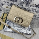 【原版高品質】dior 銀扣琏條五格新款藤格紋小羊紋皮購，内裡配羊筋，搭配肩背琏