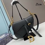 【dior saddle 老花 細肩帶 手掌紋系列 】【配專櫃盒子】大號 尺寸：