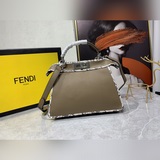 原版品質小貓包出貨，現貨FD蛇紋包邊頭層Togo皮，全新peekaboo 小