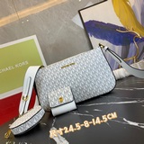 【高品質】 MK 三件套手袋以經典老花配純色牛皮制成的一款小巧輕便的三件套手袋可