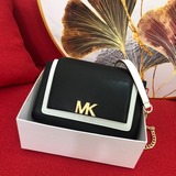 【原版皮高品質】Mich@el K@rs 新款顔色混搭超級熱賣雙蓋頭多層内格超大