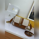 ICHAEL KORS新款出貨全牛皮老花拼色翻蓋包專櫃原單五金開模定制2條