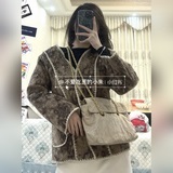 實物超漂亮 PRADA潮人必備 複古風格 普拉達中古款鍊條包 原版降落傘面料