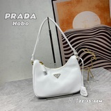跑量款 Prad* Hobo新款全皮腋下/斜挎包紅翻天的中古包- 一款spor