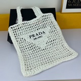 Prad*新款編織镂空包～這個夏天不能沒有PRA，高級又時髦獨精緻的編織購物袋