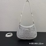 /配盒子、Prad Cleo手袋以綢緞縫製，款號 1BC169 出貨 優雅 大小