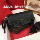 .老花配牛皮66831、網紅同款，馬鞍造型，神仙顔值的LV時尚系今年超級流行，