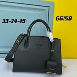 專櫃高品質 PRADA.#66158采用進口粗十字牛皮＋進口小牛皮，175代工碼
