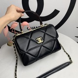 新款現貨！chanel小香 新款大菱格三明治手提包 原單品質 進口綿羊皮 多隔層