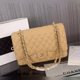 （cf實拍圖牛皮球紋33cm）chanel 1119maxi海外訂單爆款确實很好