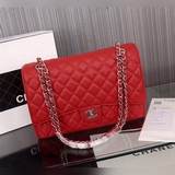 （cf實拍圖牛皮球紋33cm）chanel 1119maxi海外訂單爆款确實很好