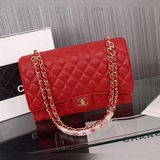 （cf實拍圖牛皮球紋33cm）chanel 1119maxi海外訂單爆款确實很好