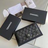 chanel香奈兒專櫃款魚子醬牛皮錢包裡外全皮 專櫃款式 做工細節無可挑剔 堅持