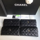 chanel。 經典兩折長款錢包，款號a50096頂級皮料五金，菱格紋路.原單