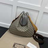 gucci 款號：702823杏啡雙肩帶/ 尺寸：w35xh32xd6cm，[勝