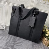 m57308全皮 黑色 公文包 tote 包全新 lv aerogram tot