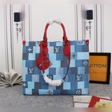 44992新色出貨onthego 手袋上演 damier 與 monogram