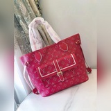 【neverfull  中號手袋】 m46137  20921 （新款絲印購物袋