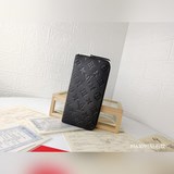 【實物拍攝 自家背景】這男款士豎款拉鍊錢夾耐以磨的damier graphite