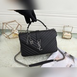 大號牛皮古銀複古五金 YSL 聖羅蘭 Saint Laurent&SLP專櫃爆款